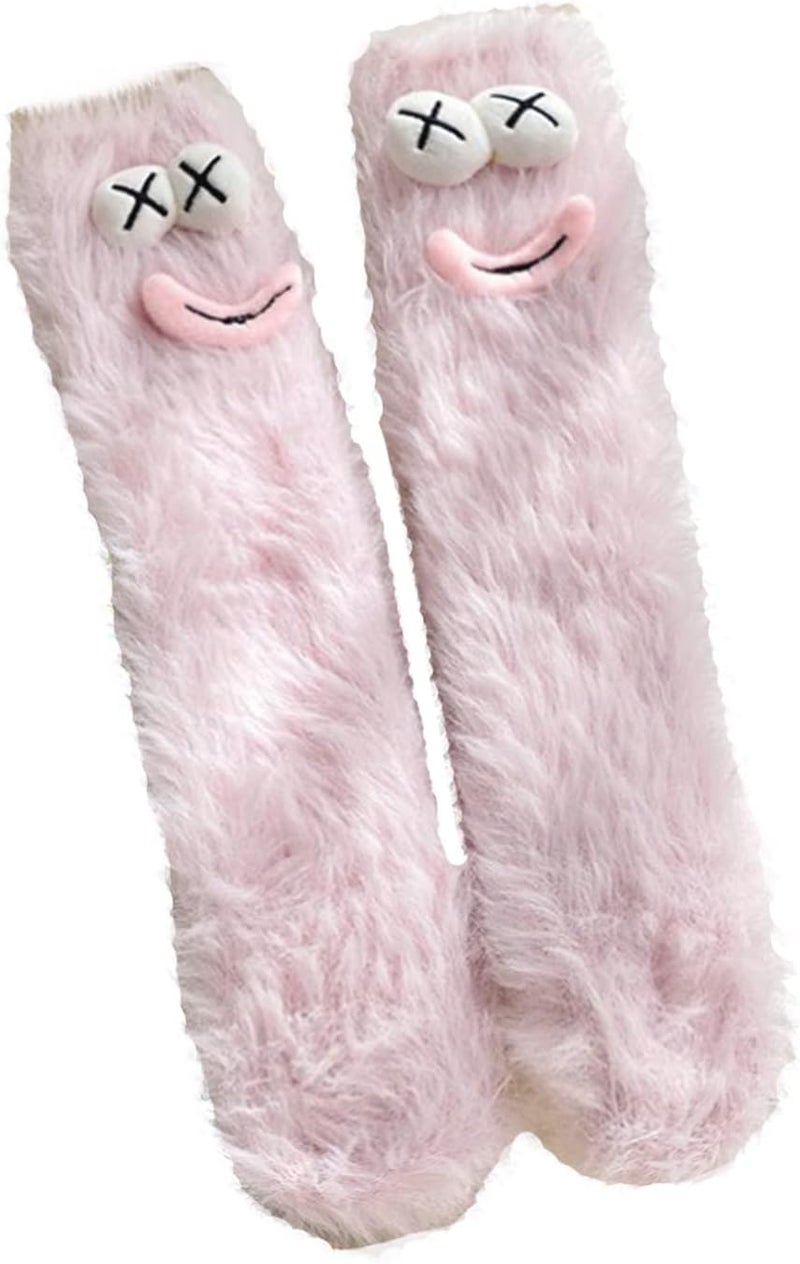 TFTSR Crazy Funny Fuzzy Silly Socks for Kids Women,Girls Fluffy Slipper Novelty Fun Socks,Boy Men Cute Cozy Soft Animal Socks - Image 1
